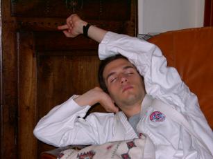 Le Bioman Blanc se laisse aller